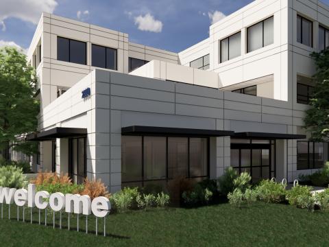 Future New Vestibule at Existing Building 